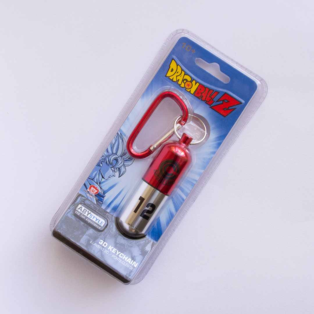 Dragon Ball Z - Red Capsule Corp. Keychain
