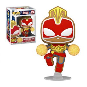 Marvel Holidays - Gingerbread Captain Marvel (Bobble head)