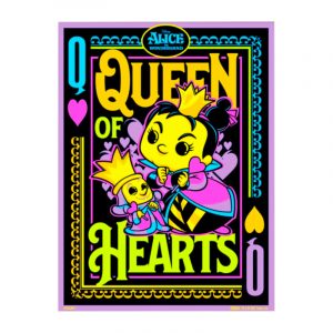 Poster Alice in Wonderland -  Queen of Hearts (Blacklight)
