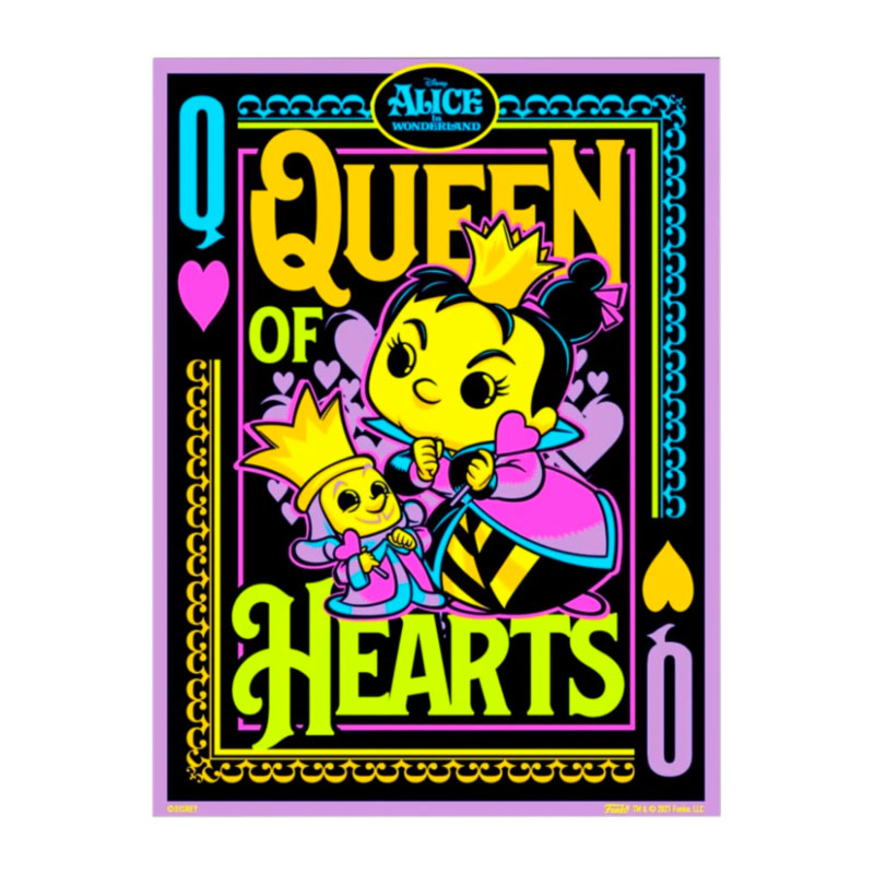 Poster Alice in Wonderland - Queen of Hearts (Blacklight)