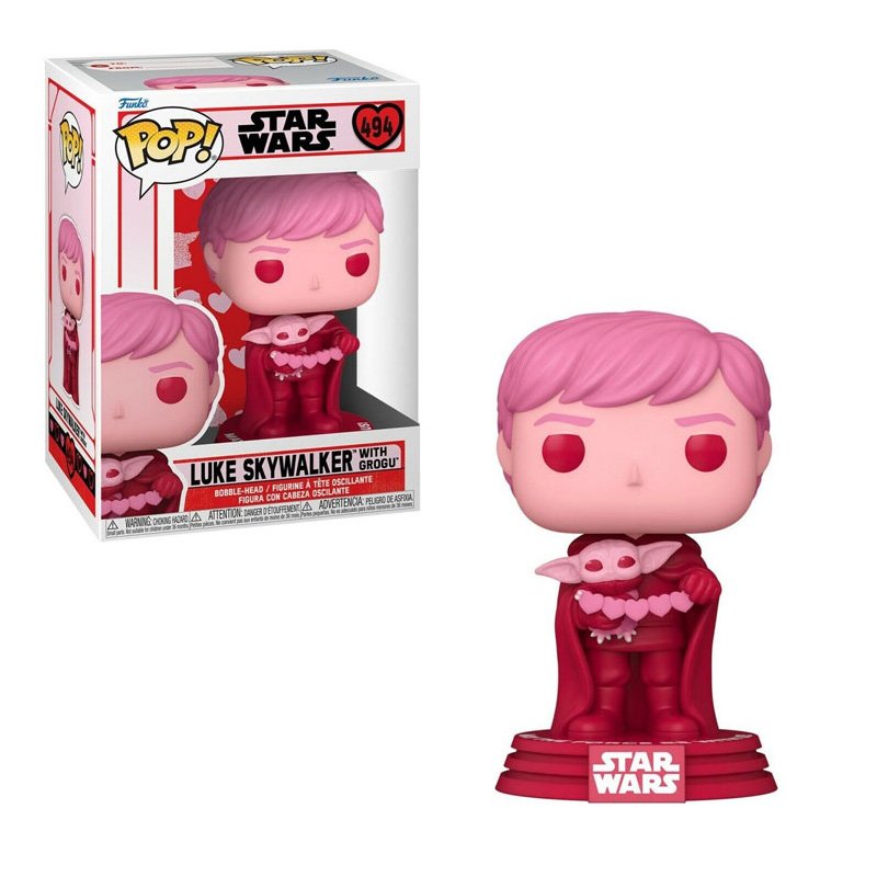 Mandalorian - Luke Skywalker with Grogu (Bobble head) (Valentine)