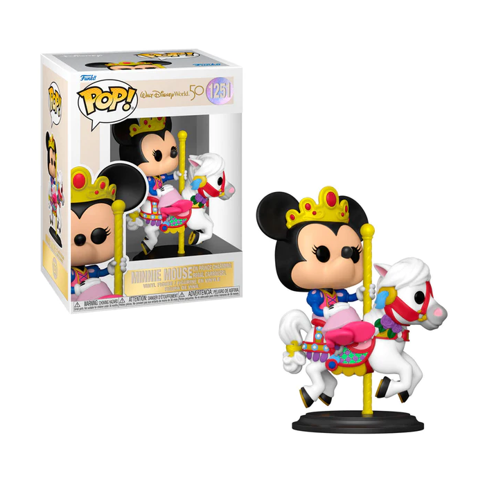 Walt Disney World 50th - Minnie Mouse on Prince Charming Regal Carrousel
