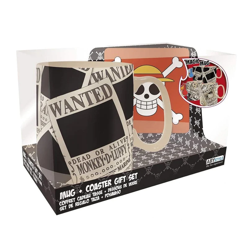 One Piece - Wanted Magic Mug + Coaster